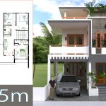 House Plans 7x15M 23x49F 4 Beds