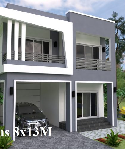 House Plans 8x13M 26x43F