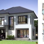 Simple-House-Plans-8.8x8-with-4-Bedrooms