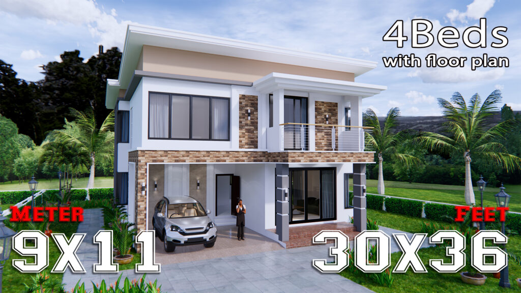 3 Bedrooms House Plan 15x20 Meter - House Design 3D