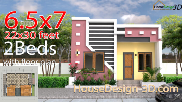 Small House Design 6.5x7 Meter 22x30 feet