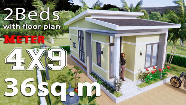 Small House Design Idea 4x9 Meters (36sq.m)