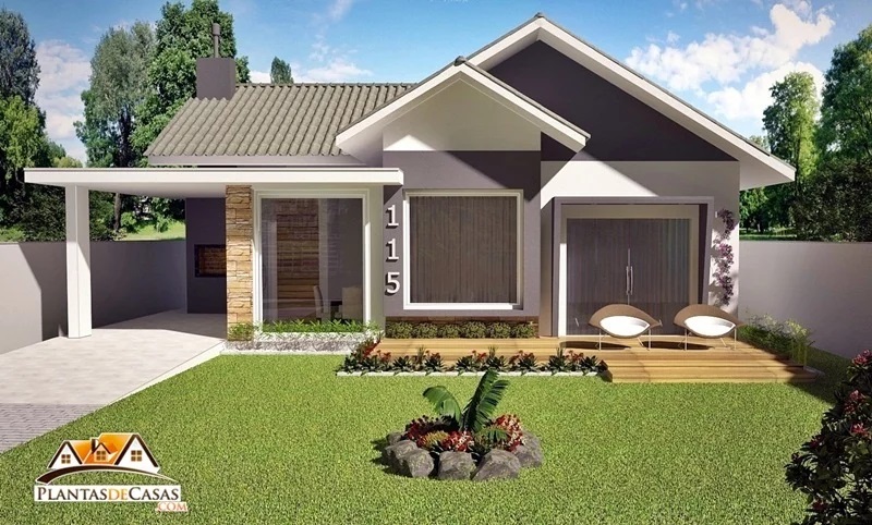 House-Design-Plan-9.2x12-Meter-with-3-Bedrooms-front-3d