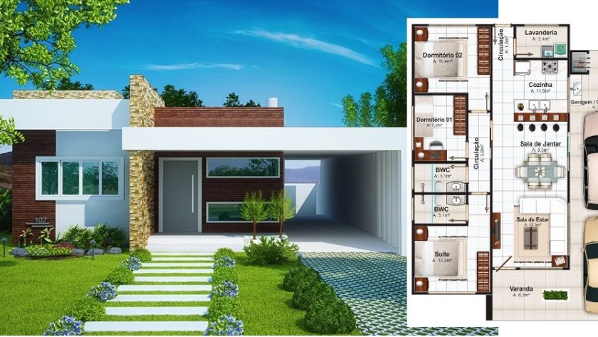 House-Design-Plot-12x20-Meter-with-3-Bedrooms