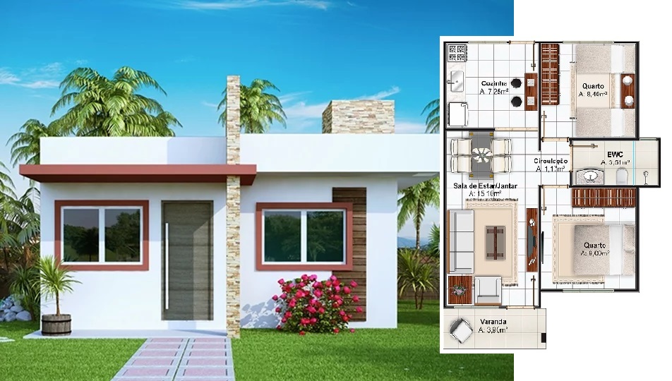 House-Design-Plot-7x16-Meter-with-2-Bedrooms