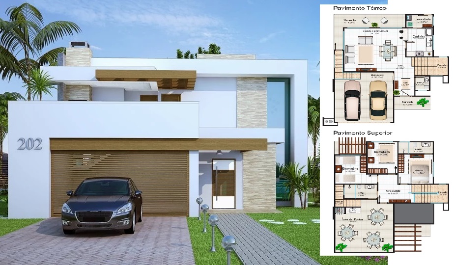 Tijd klif mooi zo 200 Sqm House Plan 11x11 Meter 3 Bedrooms - House Design 3D