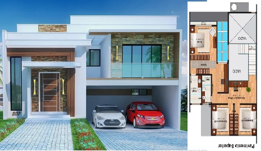 House-Design-Plan-10x14-Meter-with-3-Bedrooms-front-3d-view-cover