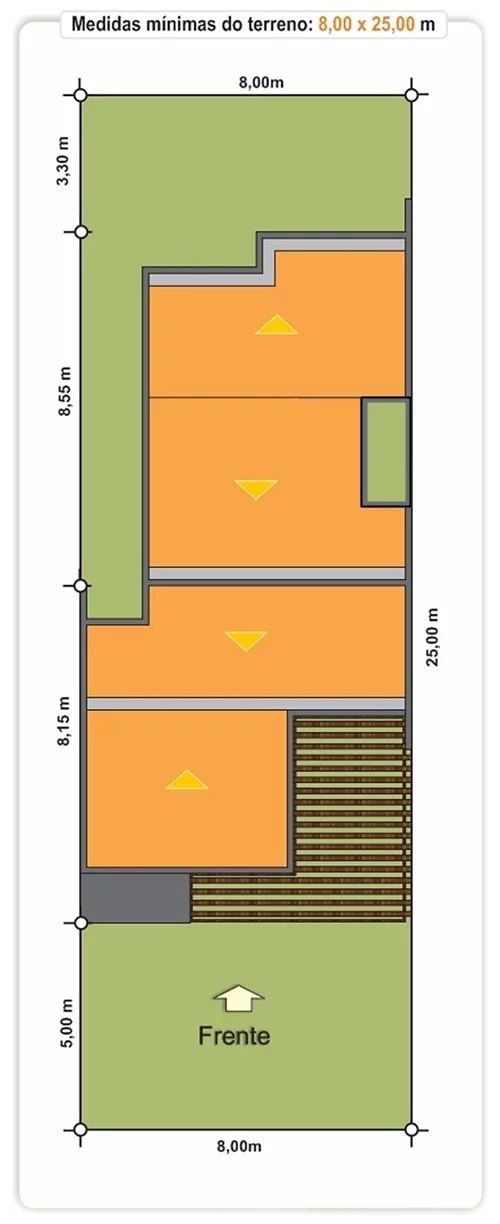 House Design Plans 8x16 Meter 3 Bedrooms Plot 8x25M master plan