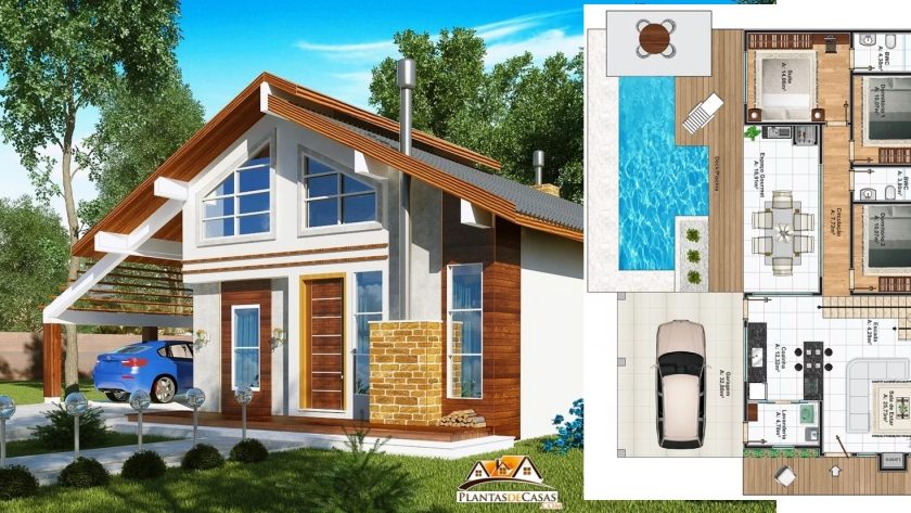 House-Design-Plot-15x25-Meter-with-3-Bedrooms-3d-plan-2-view